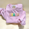 Chenille Patch Beach Sweatshirt, Beach Sweater