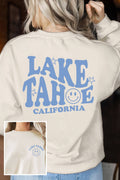 Lake Tahoe Smile California F & B Graphic Terry Sweatshirts