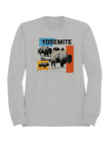Yosemite Bison Landscape Art Women's Sweatshirt