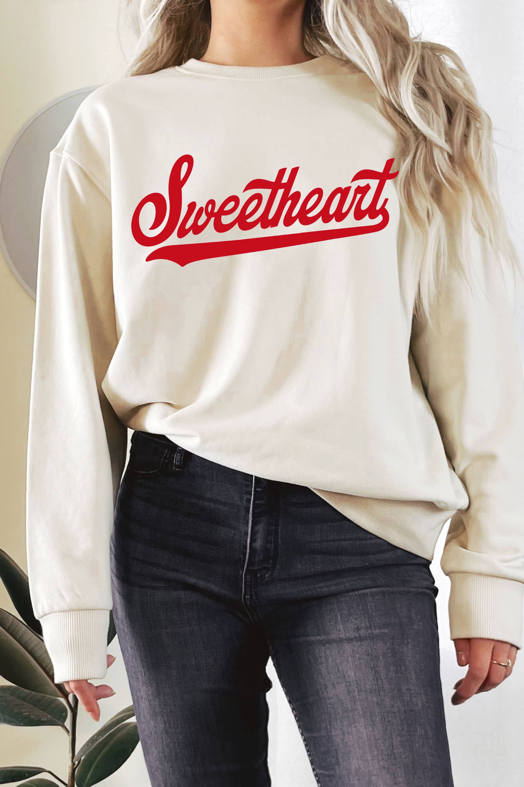 Sweetheart Puff Graphic Terry Sweatshirts