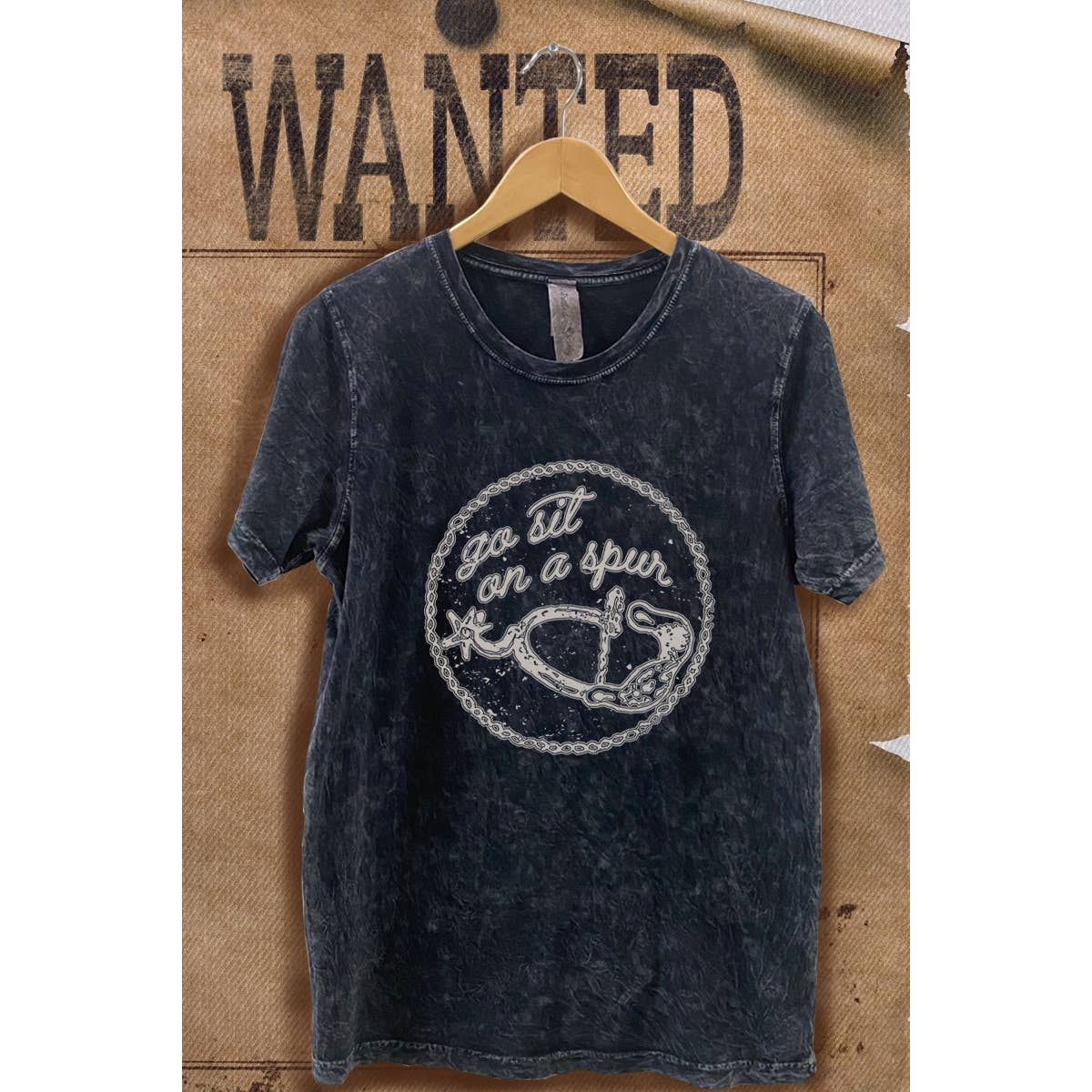 Western Vintage  Mineral Wash  Graphic  Tee
