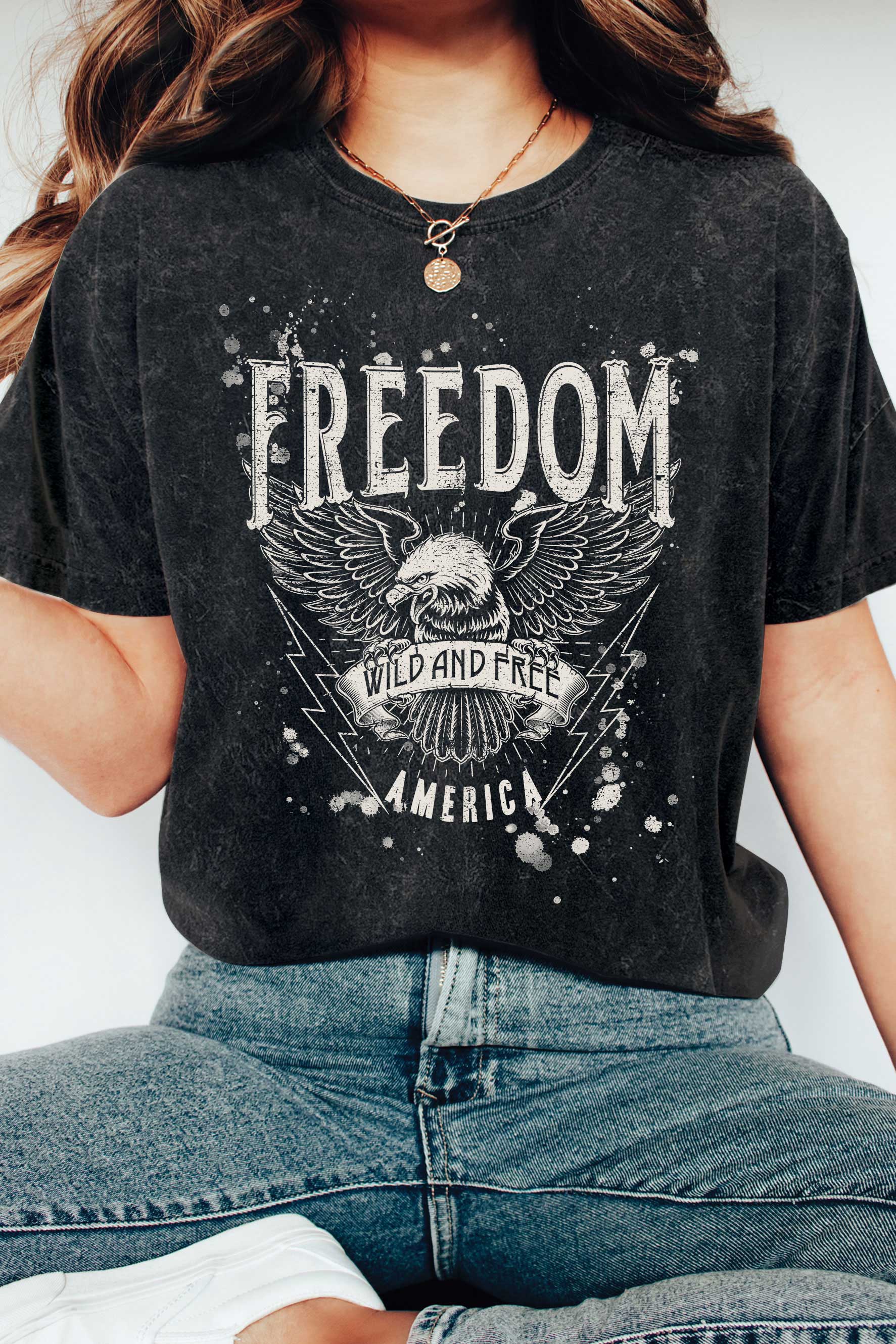 Freedom Wild and Free Graphic Tshirts