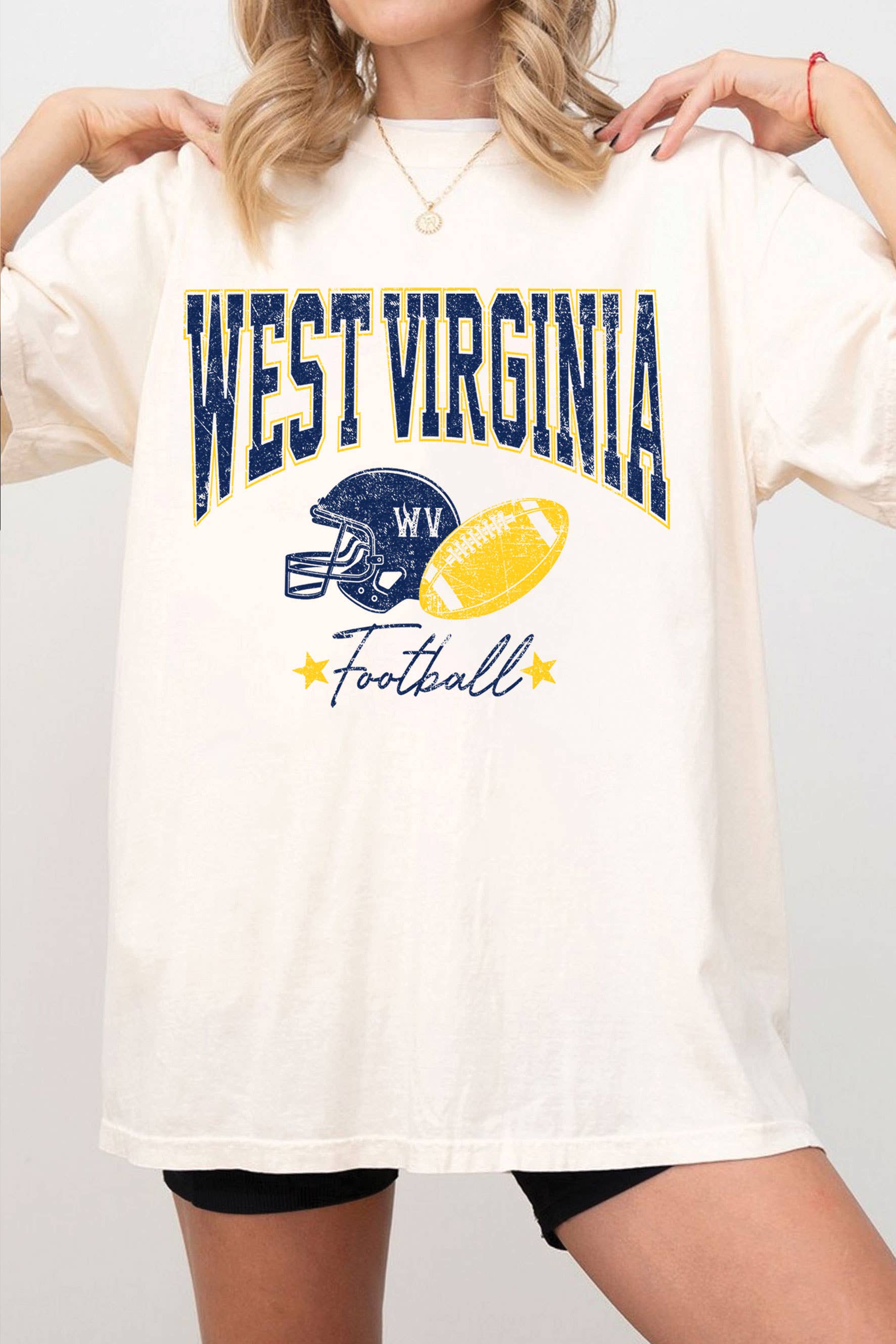 West Virginia Football Oversize Graphic Tshirts