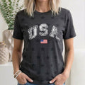 Vintage USA, Retro Flag, 4th of July, Star Pattern T-Shirt