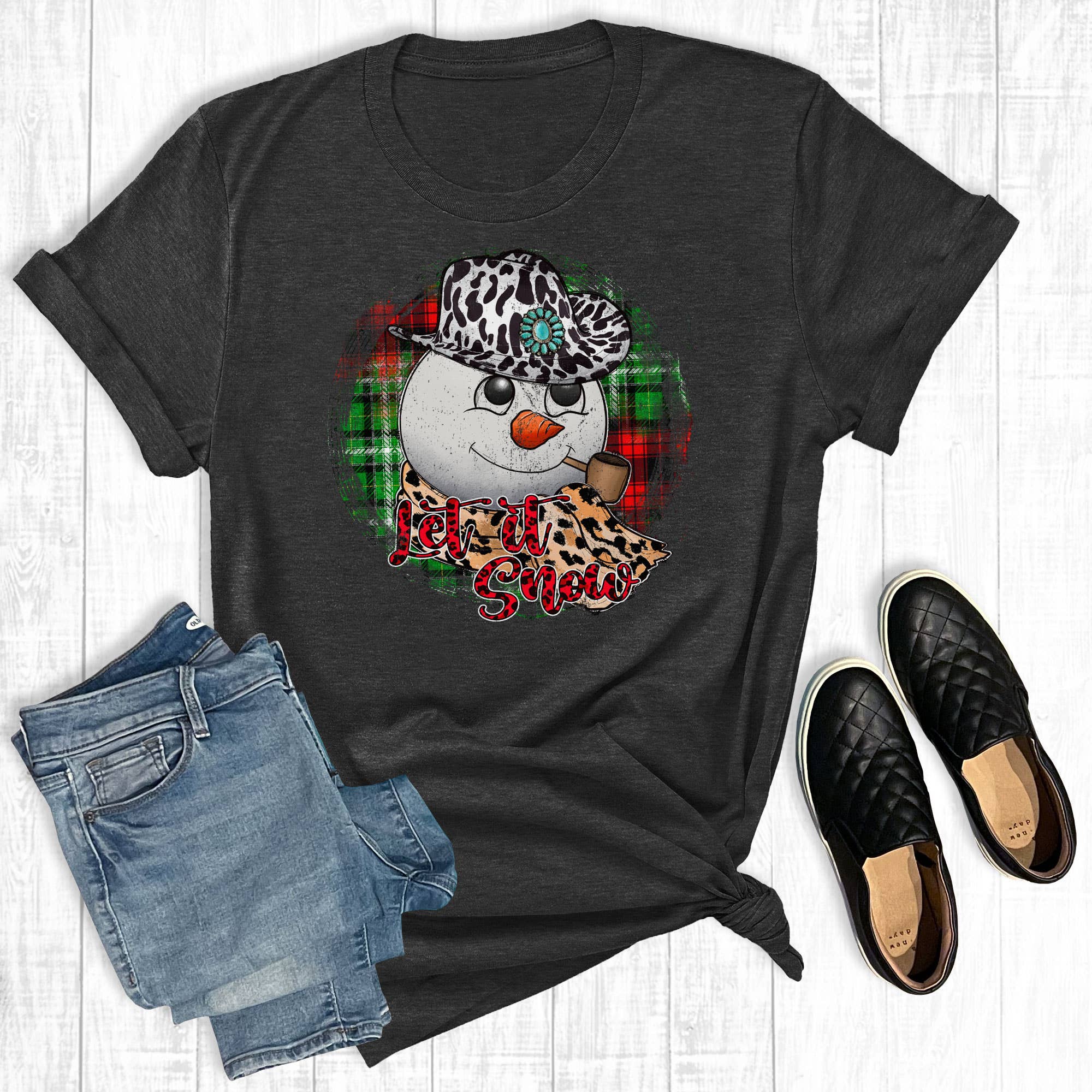 Let It Snow Cowboy Snowman