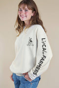 Support Your Local Farmers Graphic Brushed Sweatshirts