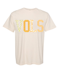Tennessee Vols Quilted Puff Ink Ivory Comfort Colors Tee