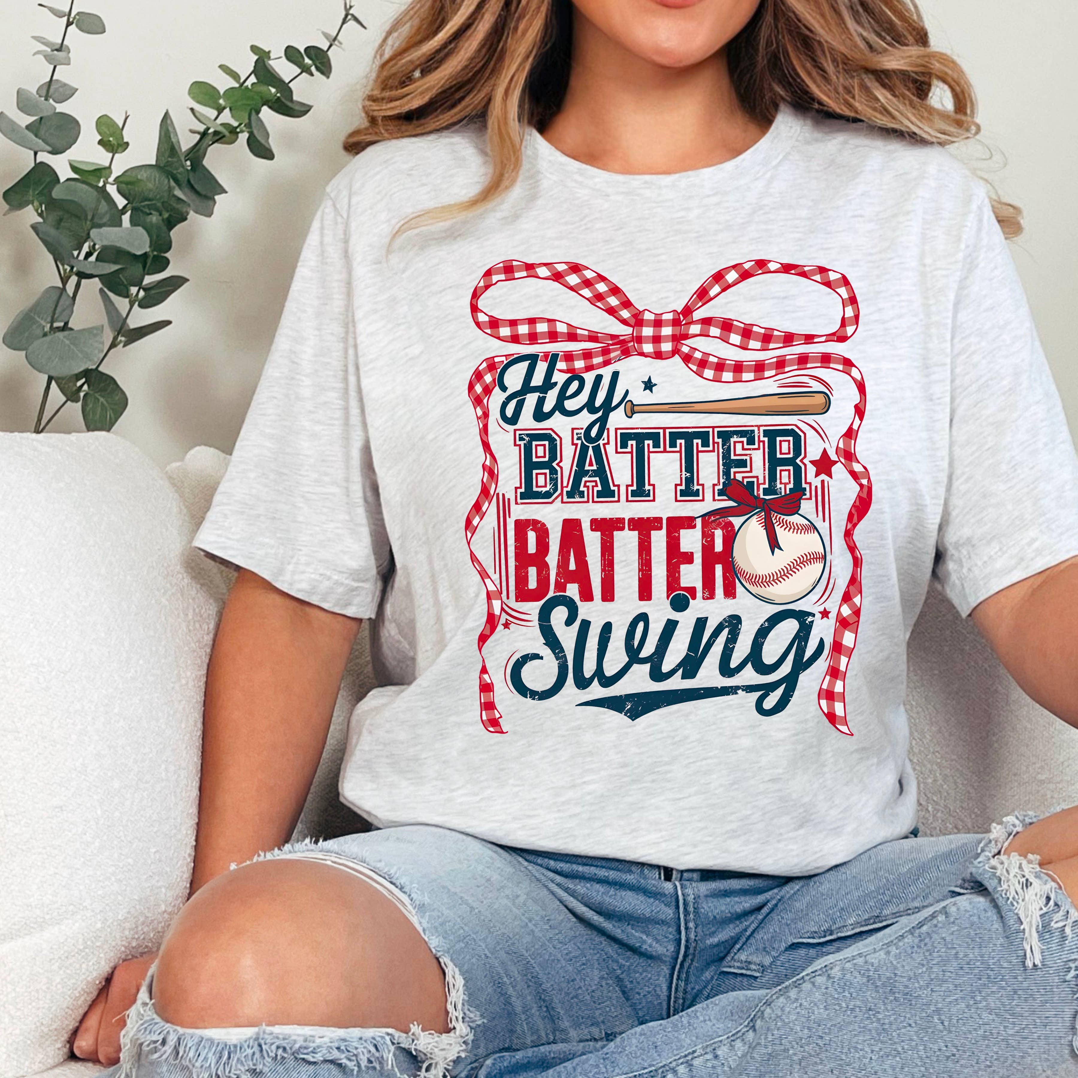 Hey Batter Batter Baseball  Graphic Tee  |  Gildan
