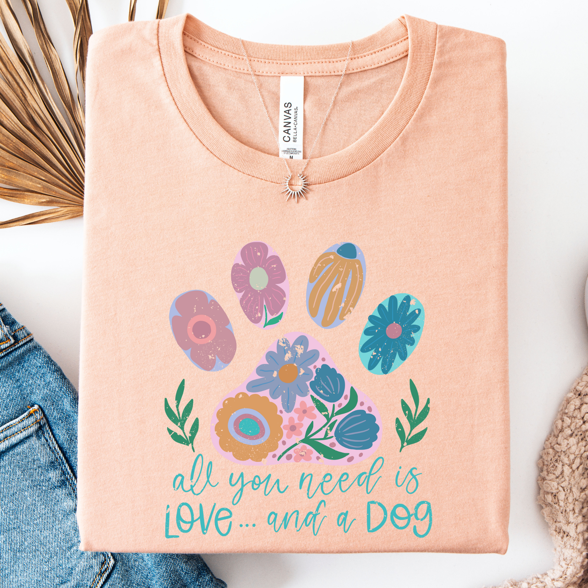 Love and A Dog Graphic Tee