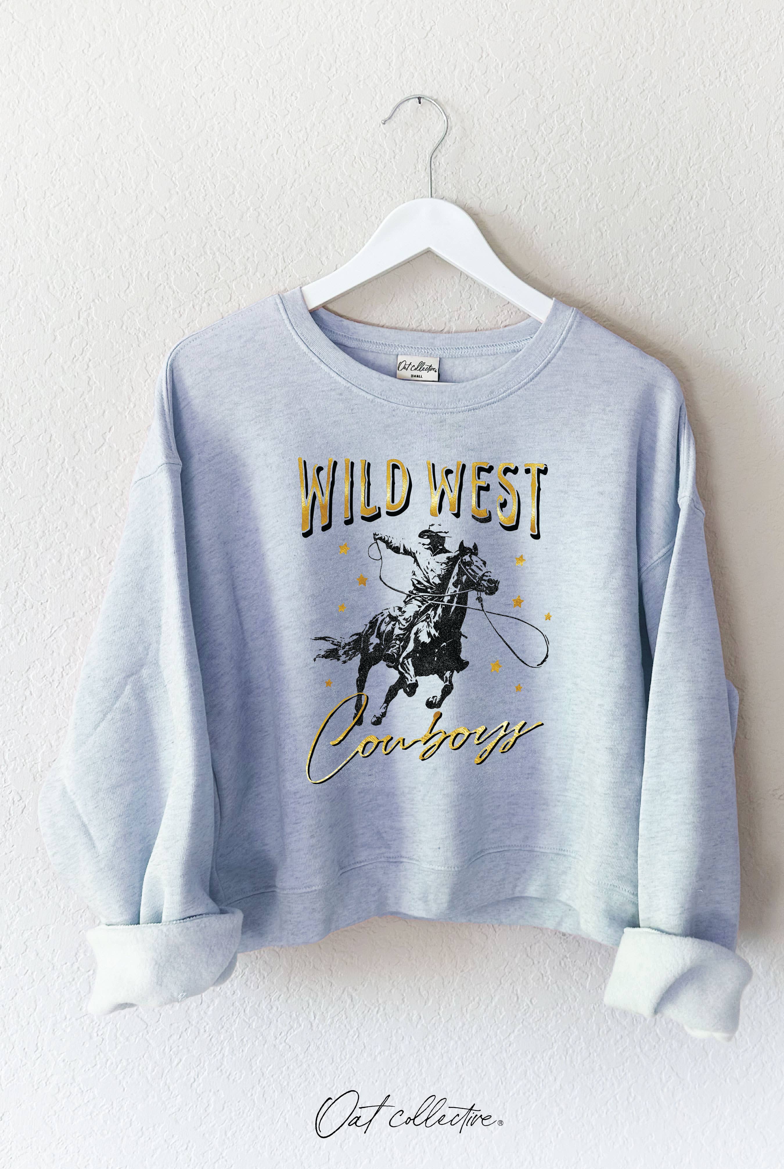 Wild West Cowboys Foil Mid Graphic Sweatshirt