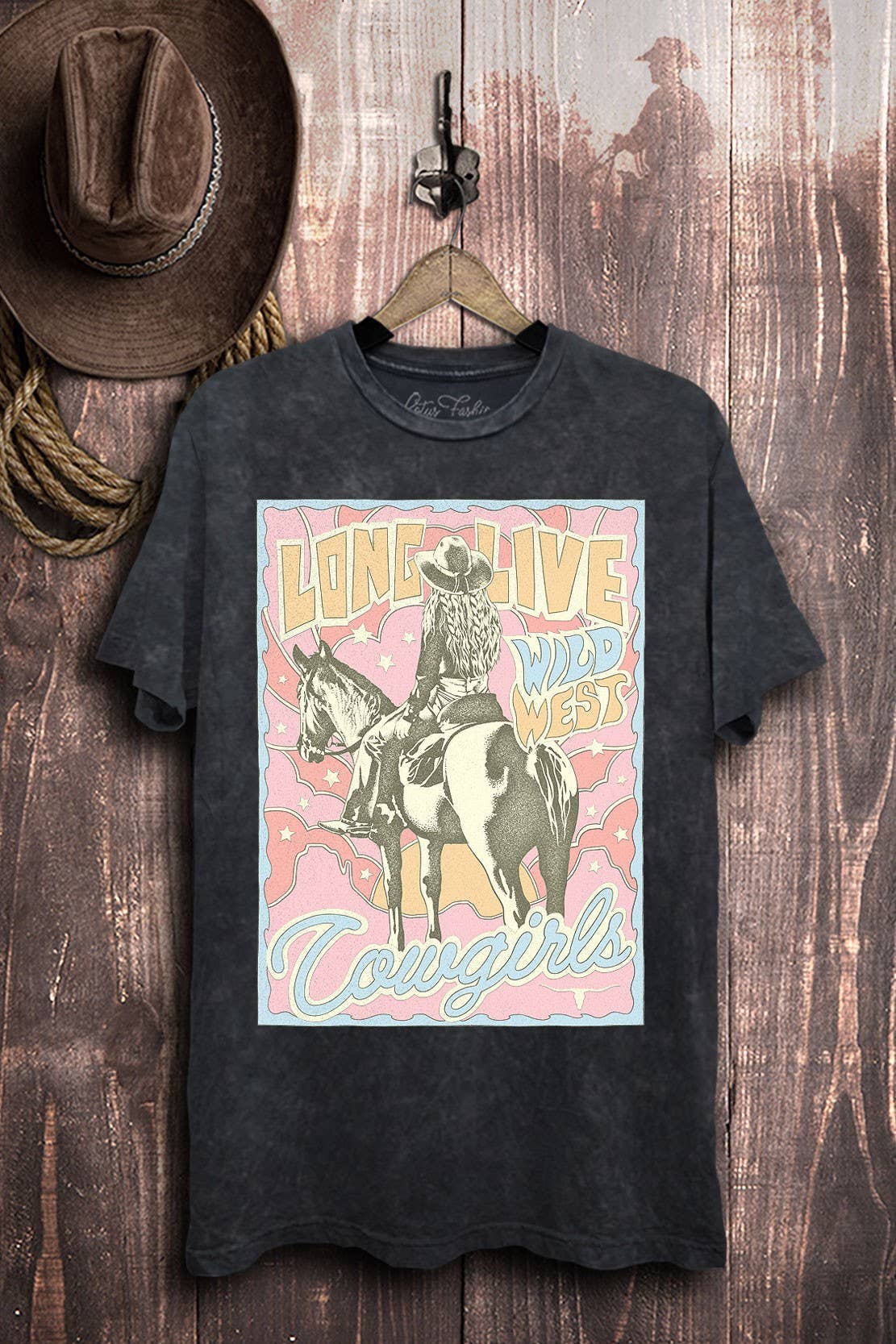 Long Live Cowgirls Graphic Top
