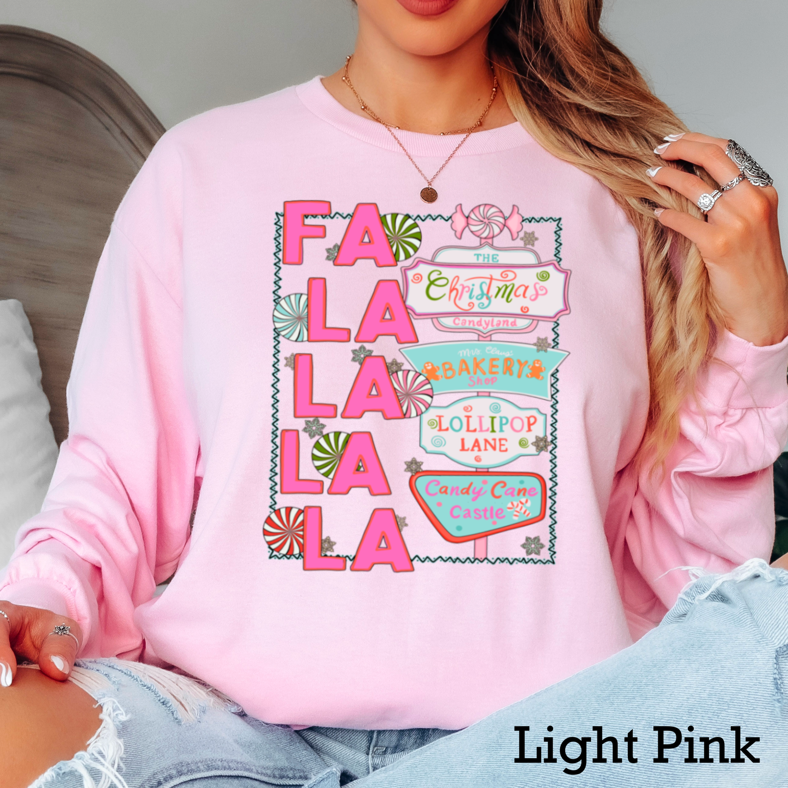 Fa La La Christmas 2025 Long Sleeve Shirt | Gildan