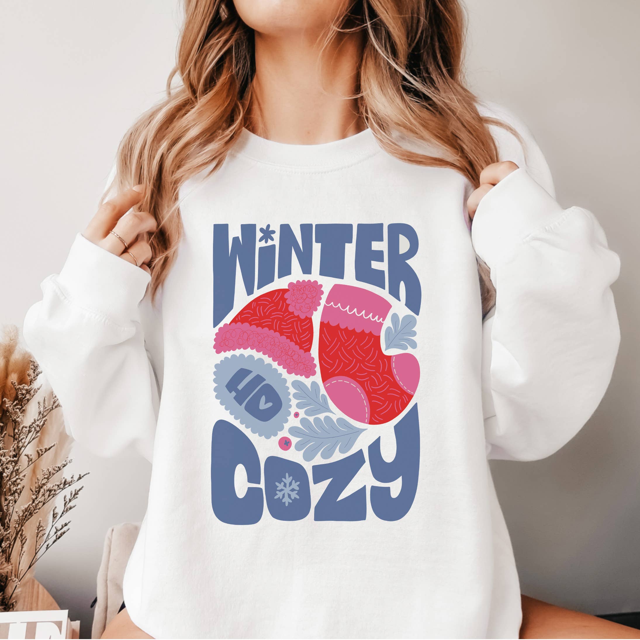 Winter Cozy Crewneck Sweatshirt | Christmas | Sizes S-2XL