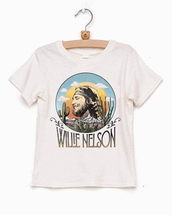 Children's Willie Nelson in the Sky Oatmeal Graphic Tee