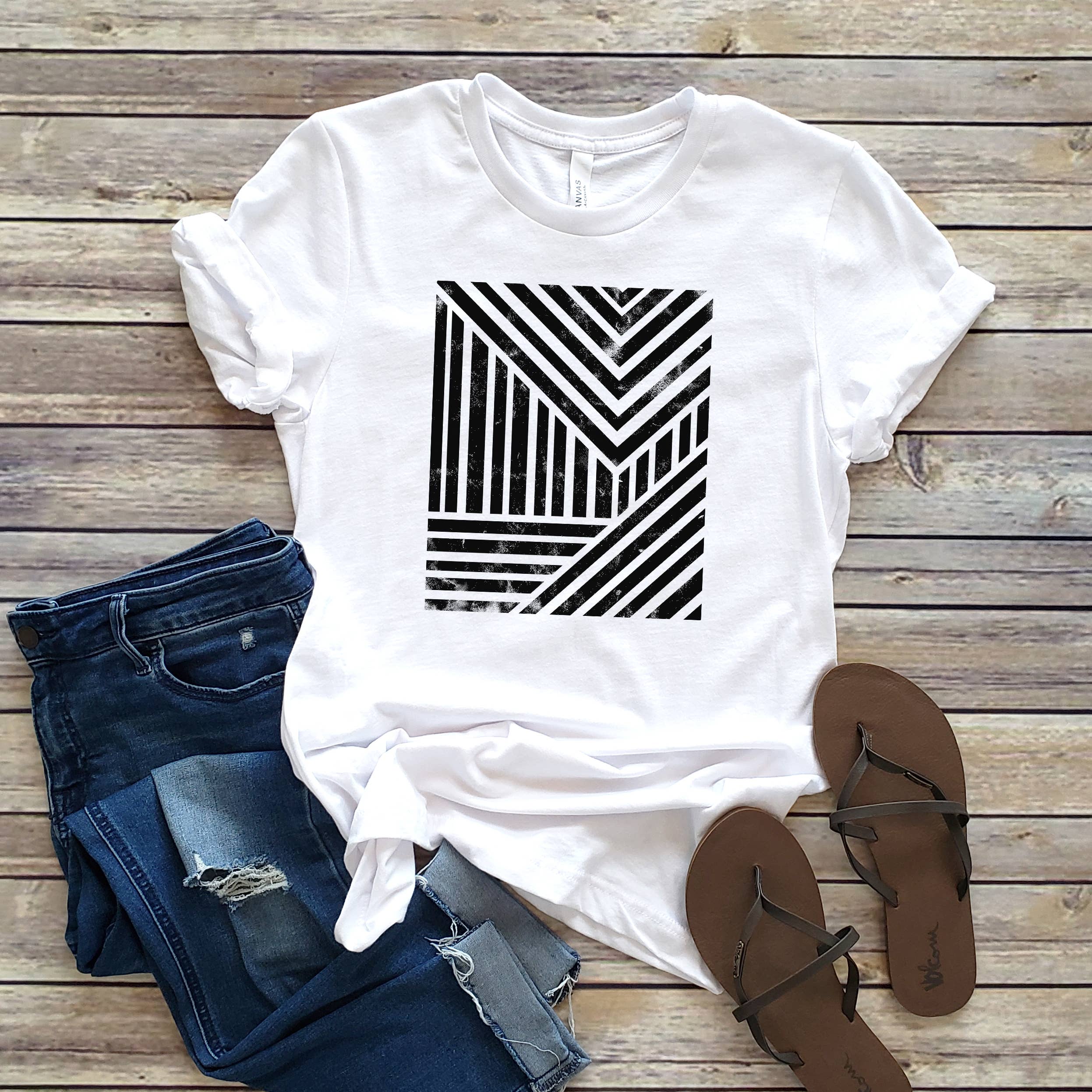 Geometric Abstract Tee | Sizes XS-2XL