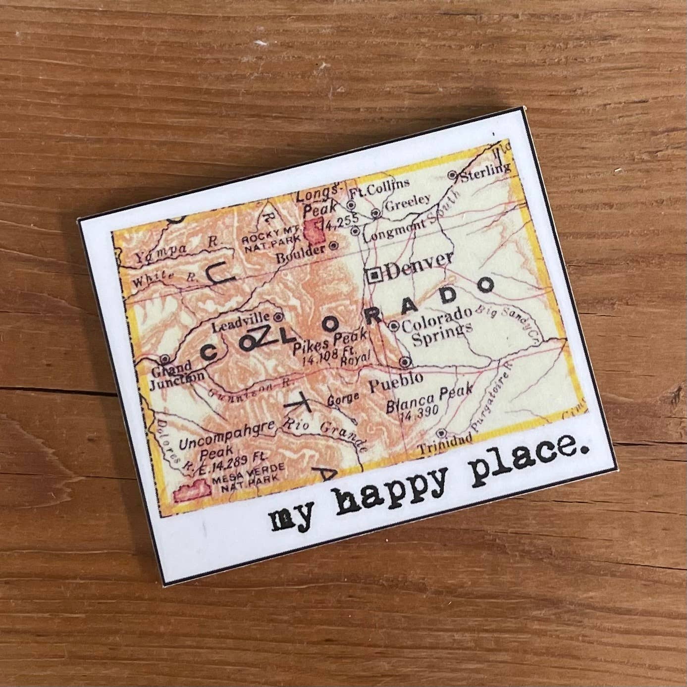 Colorado Map Magnets and Key Chains