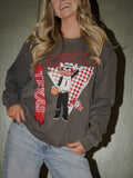 Texas Tech Courtside Basketball Pepper Cc Sweatshirt