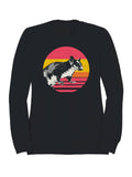 Retro Sugar Glider Sunset Vibes Men's Sweatshirt
