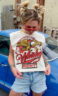 Whiskey Bent 22 Boxy Midriff Muscle Top