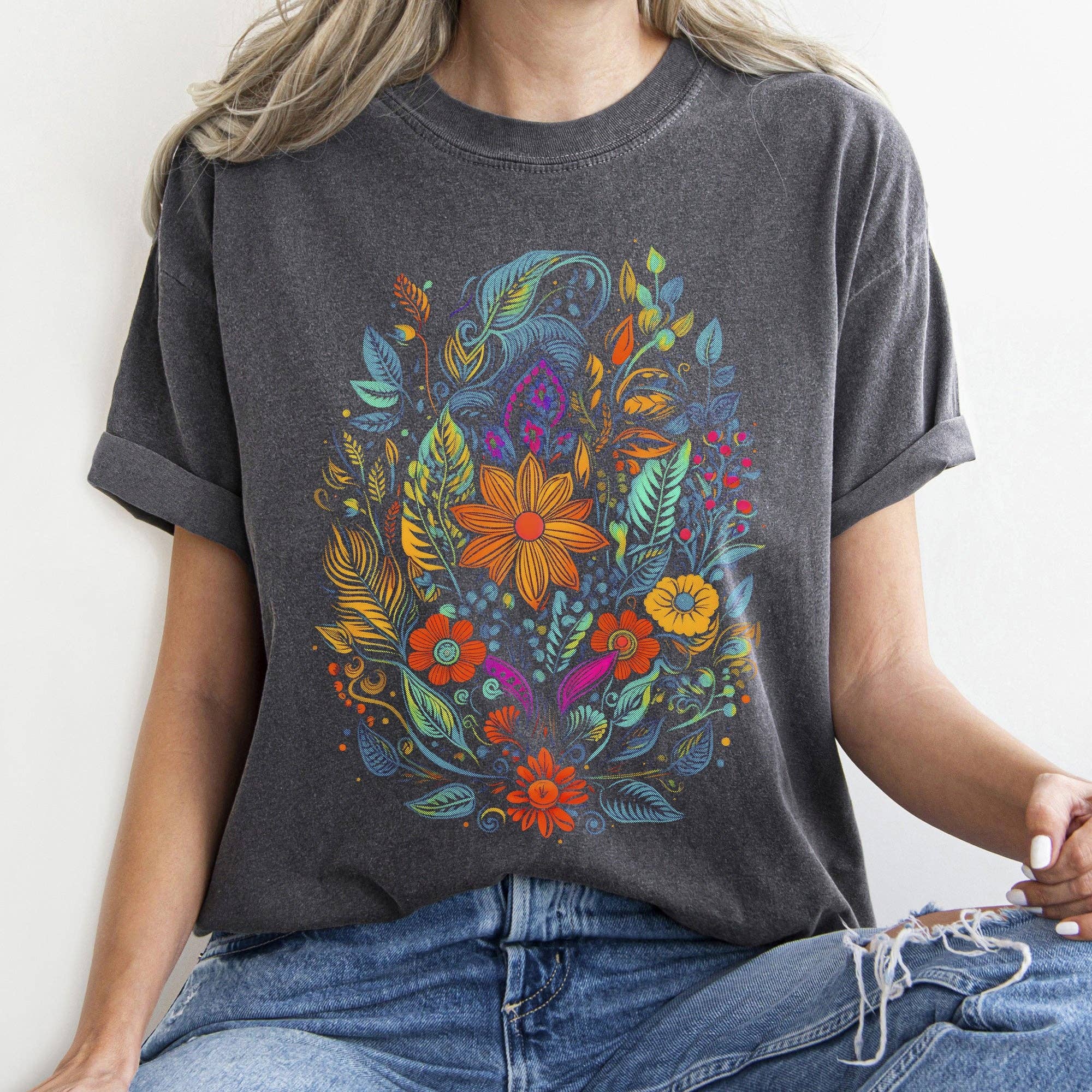 Floral Festival Vintage T-Shirt