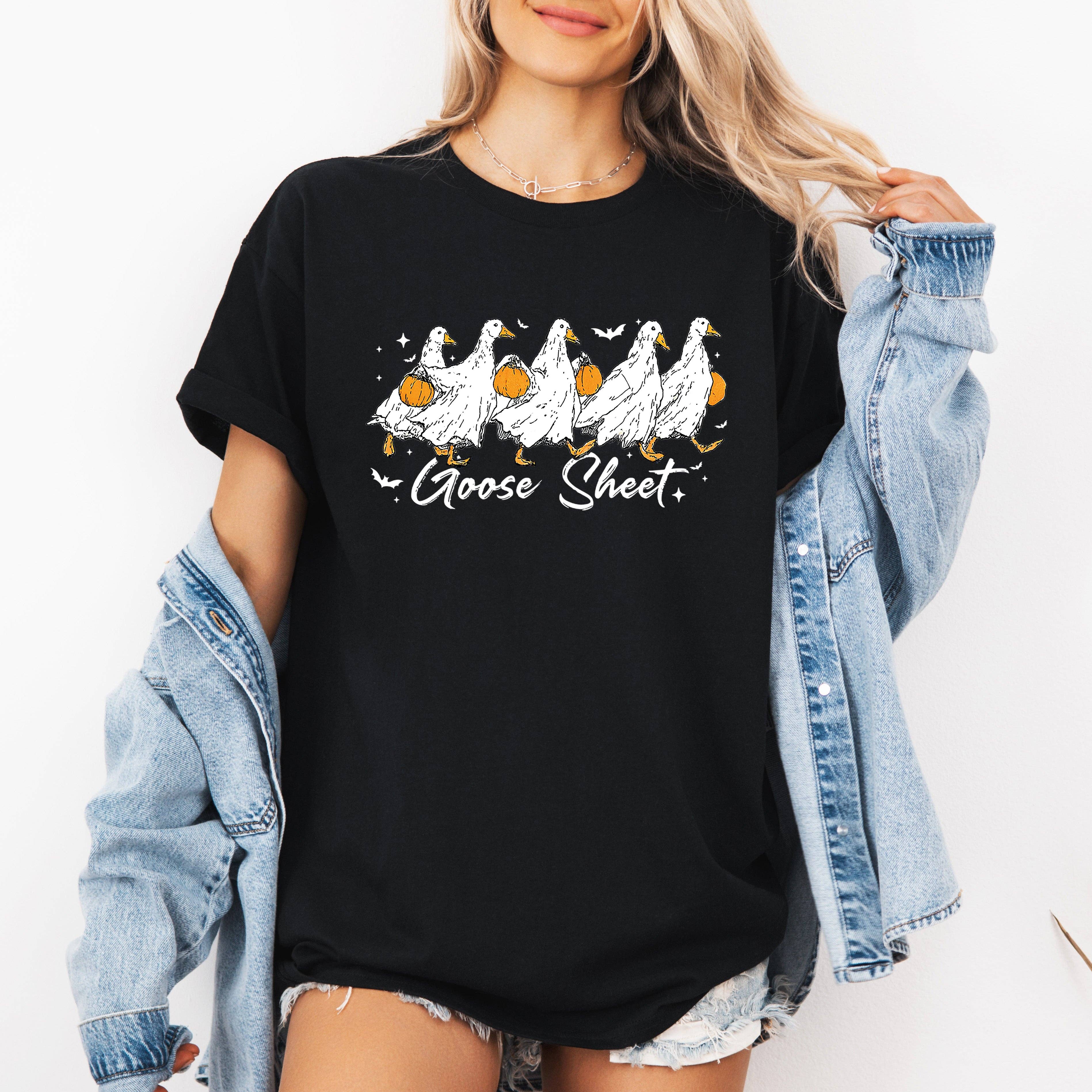 Goose Sheet, Cute, Halloween, Trick or Treat, Tshirt