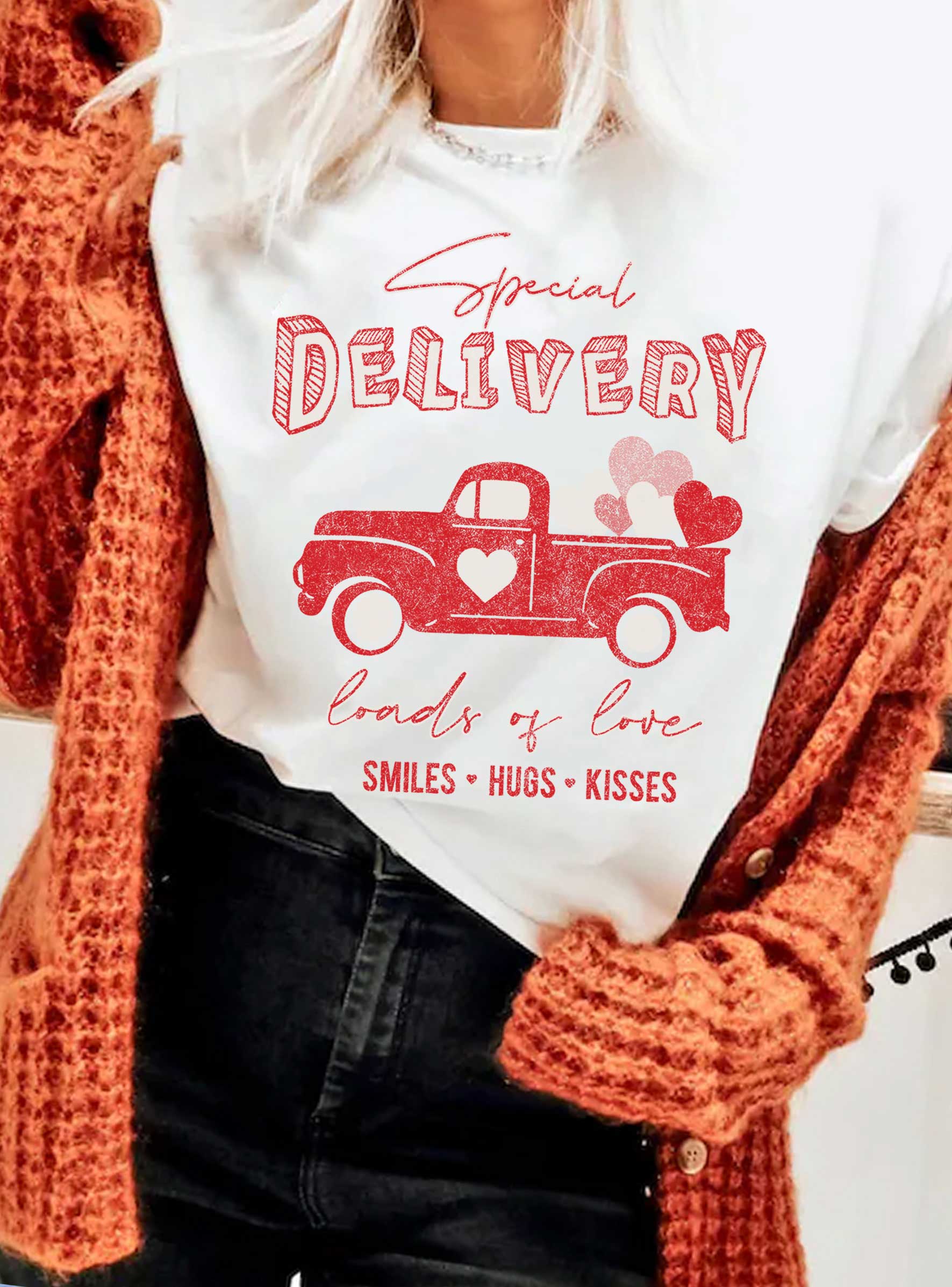 Special Heart Delivery Valentines Day Graphic Tshirts