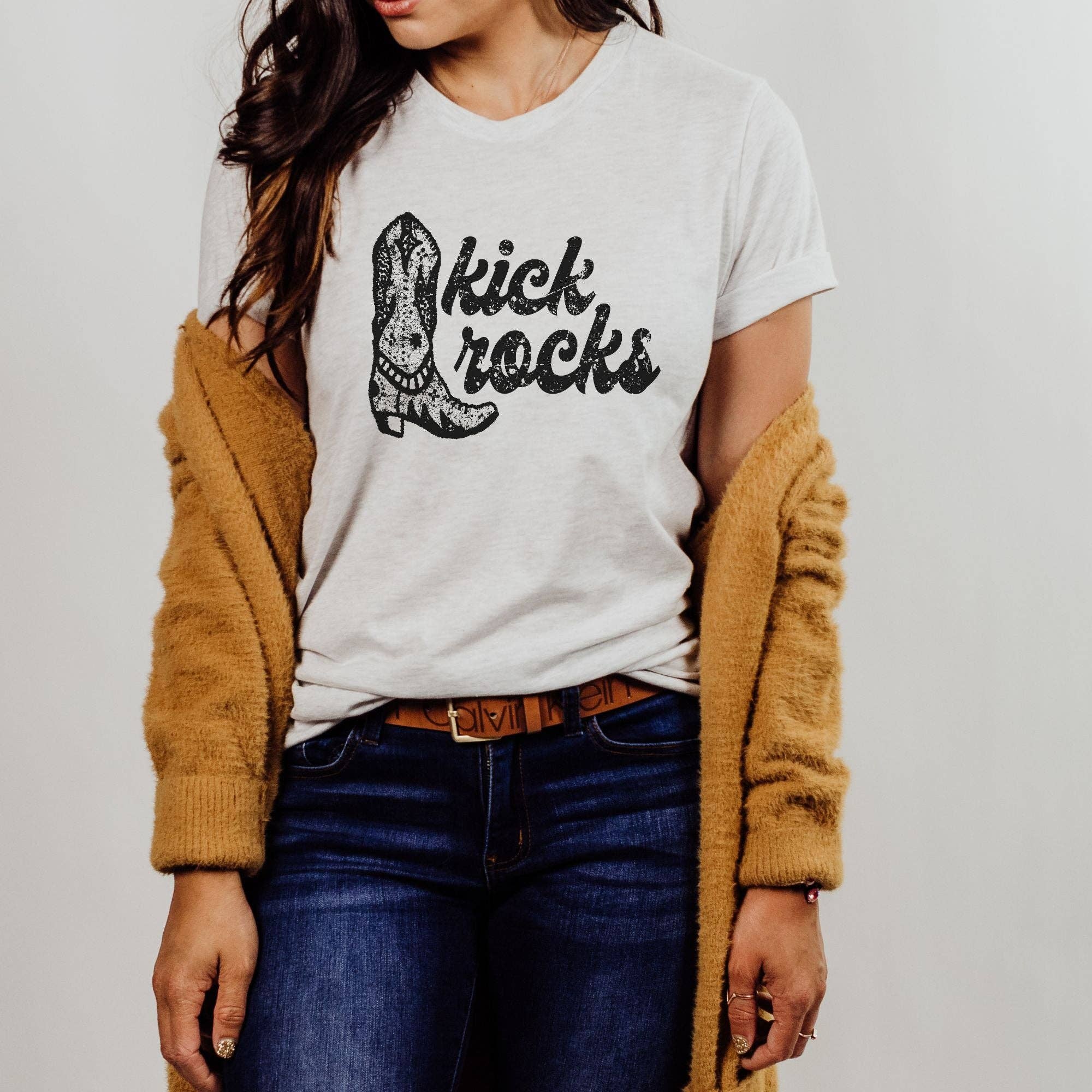 Kick Rocks Western Graphic Tee  199(Dtf)