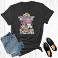 Western Sitting Here Wishing On A Neon Star Graphic Tee