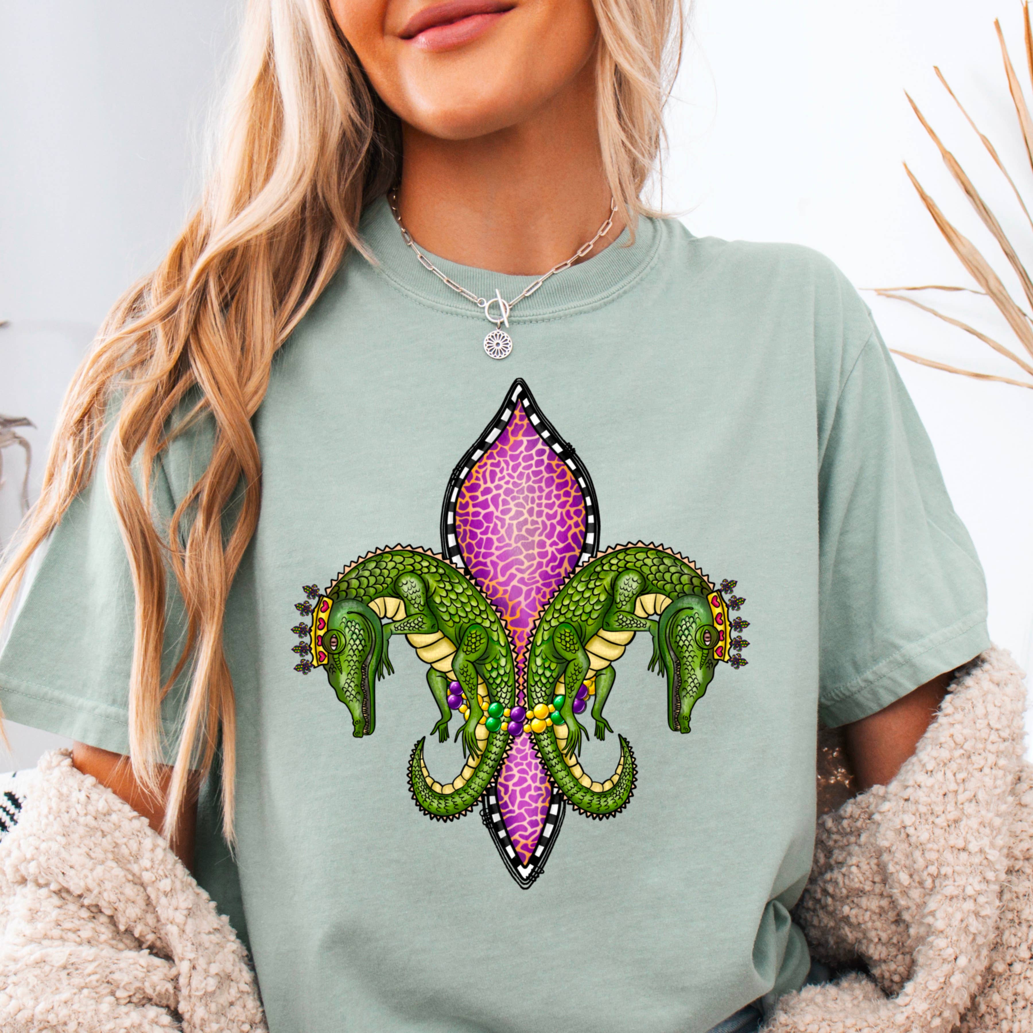 Mardi Gras Social Club Graphic Tee | Comfort Colors