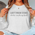 Can’T Throw Stones Christian Graphic Shirt | Long Sleeve
