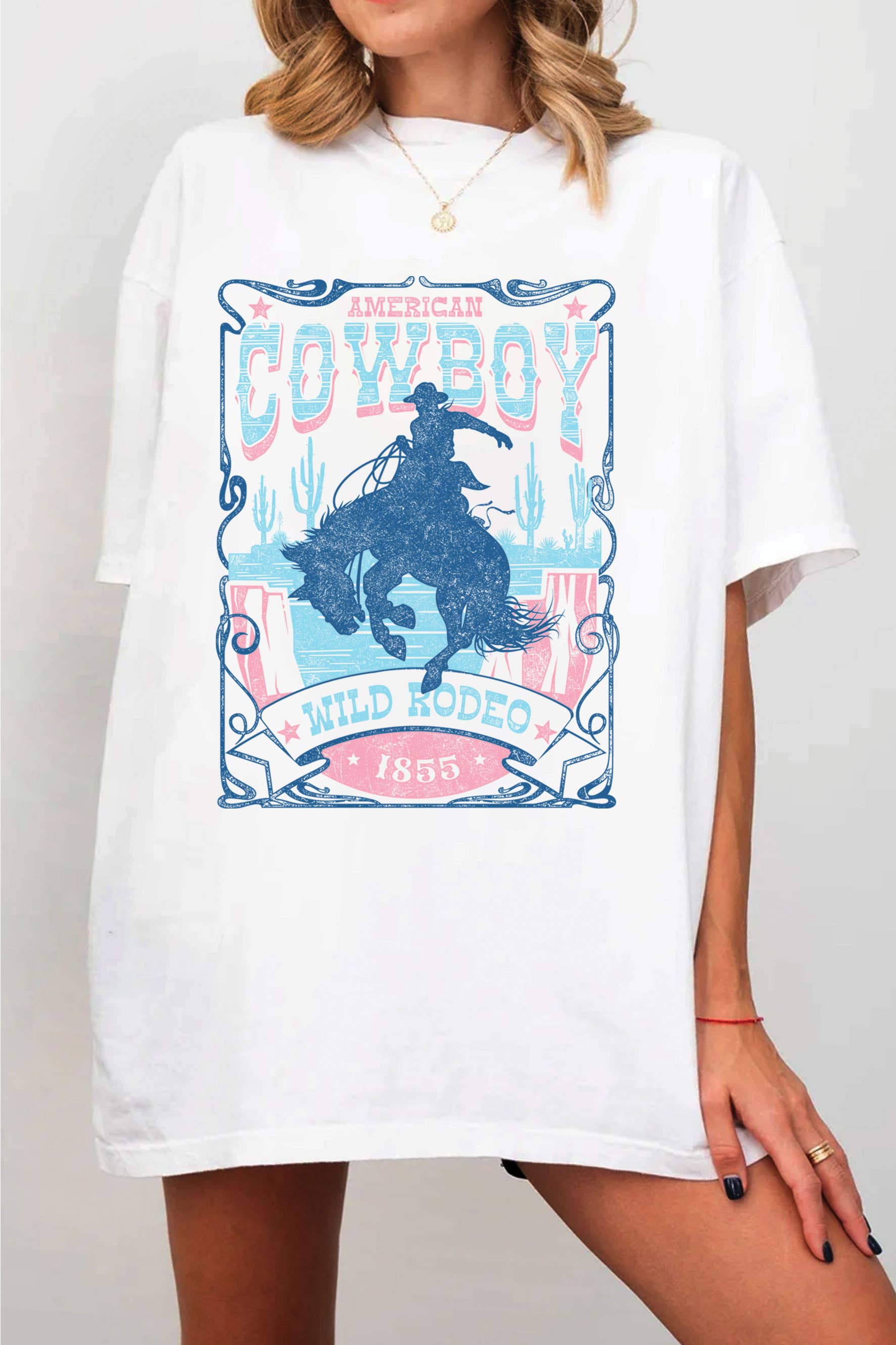 American Cowboy Oversized Graphic Tshirts