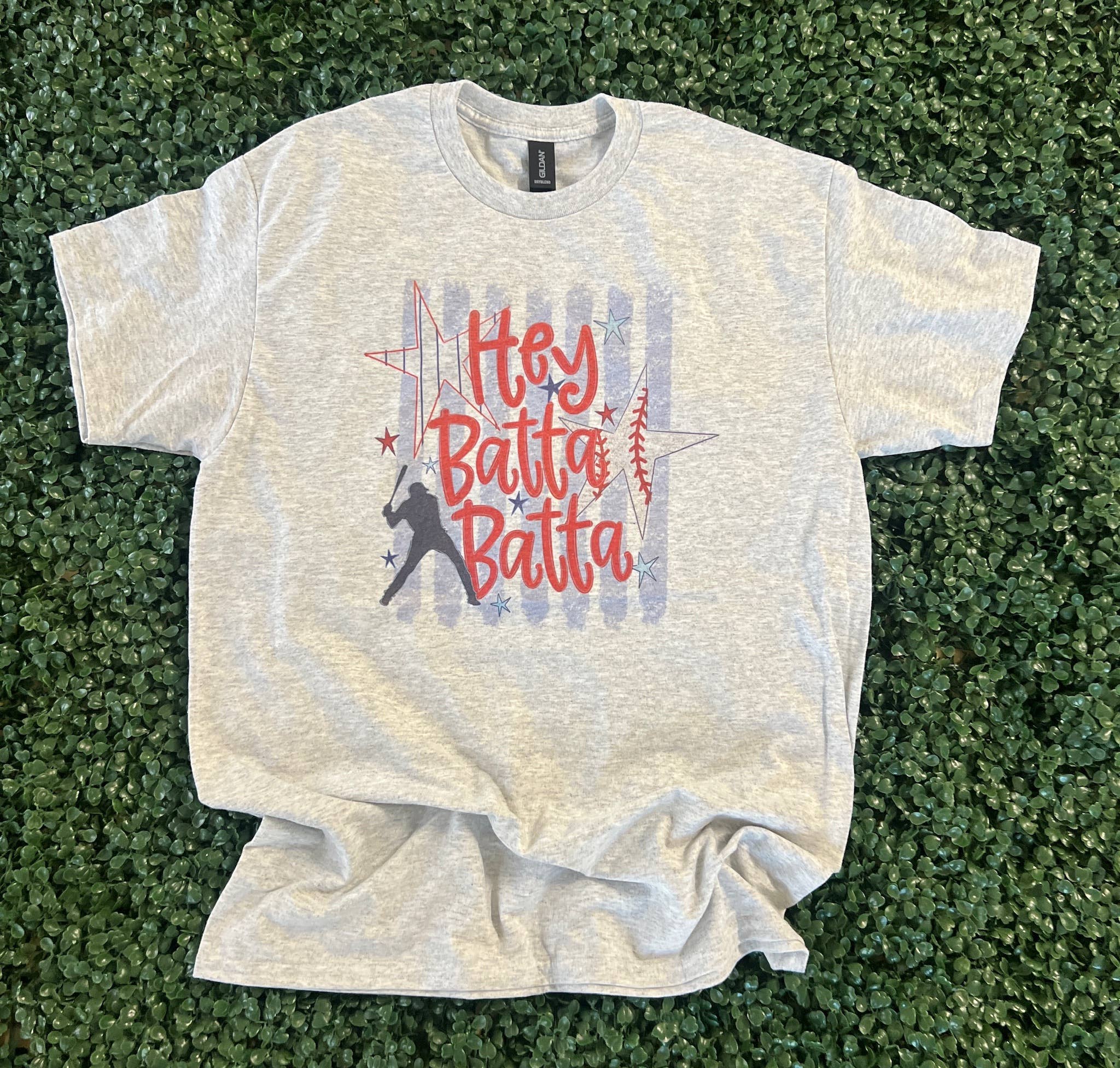 Hey Batta Batta On Ash Gray