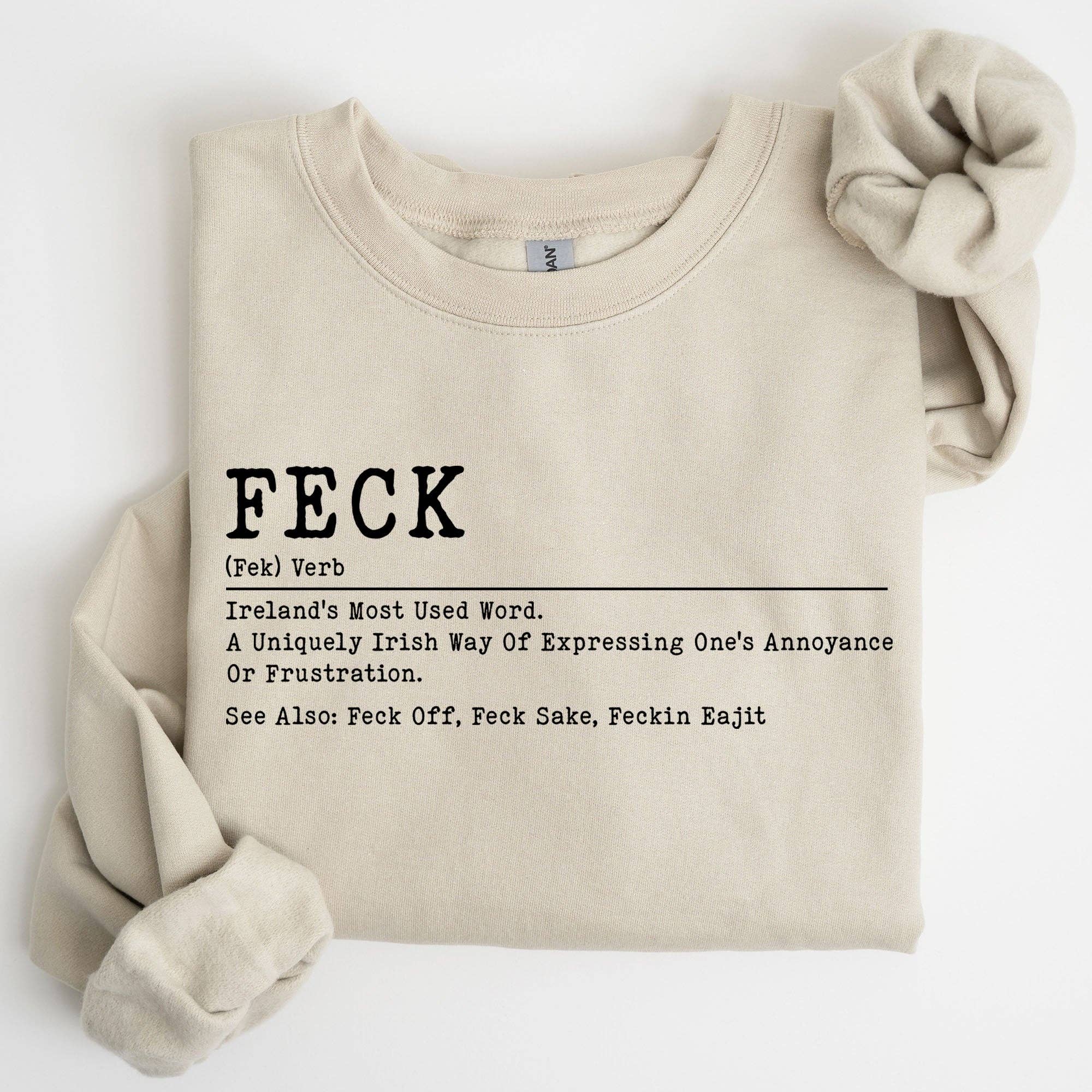 Feck Definition, Funny Shamrock St Patrick's Day Sweatshirt