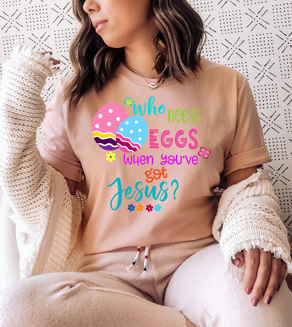 Who Need - Christian Religious Easter Eggs Jesus God T-Shirt