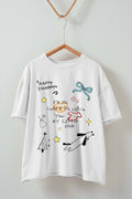 Whimsical Dog Doodle Graphic T-Shirt