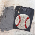 Faux Yarn Baseball Tee