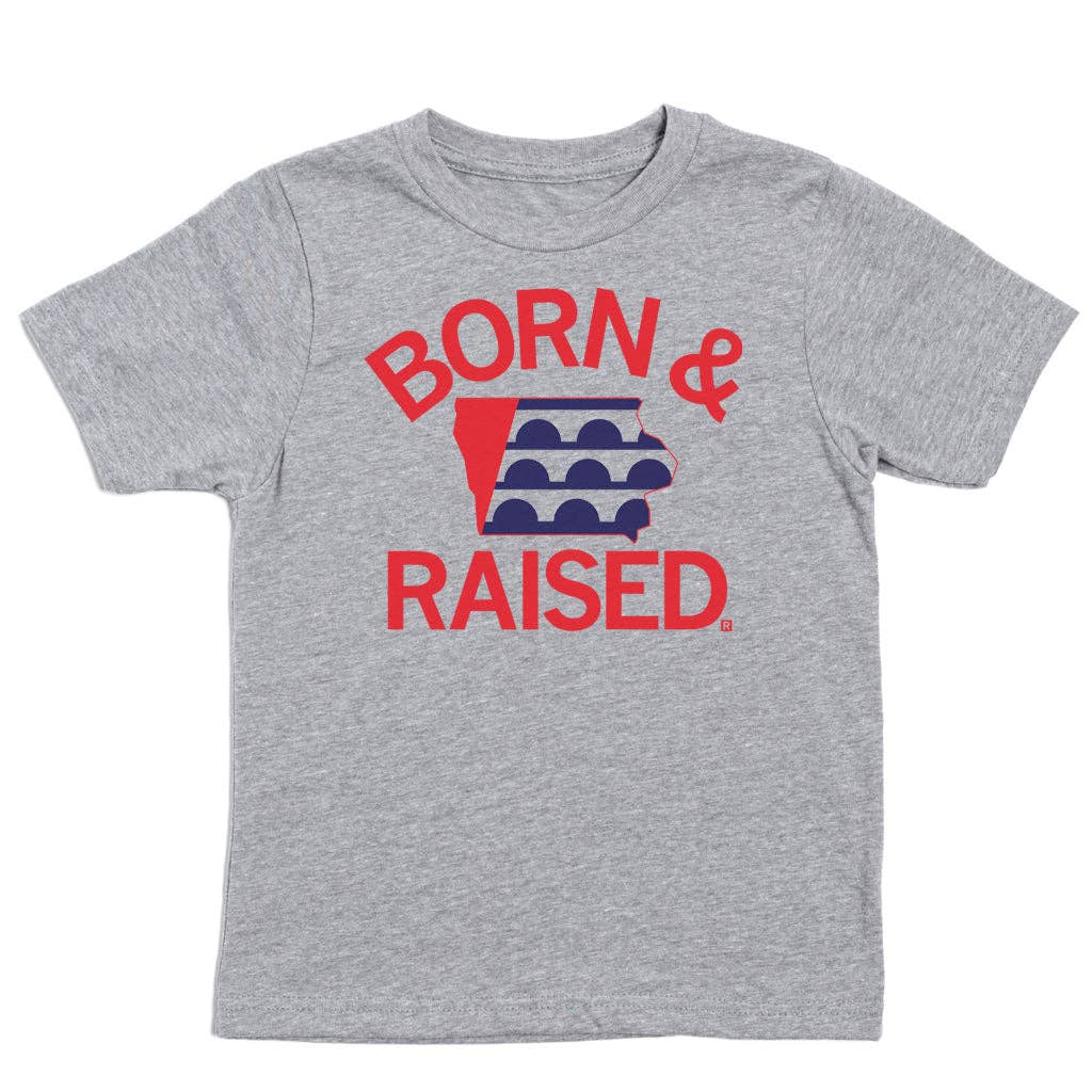 Des Moines Born & Raised Ia Outline Kids