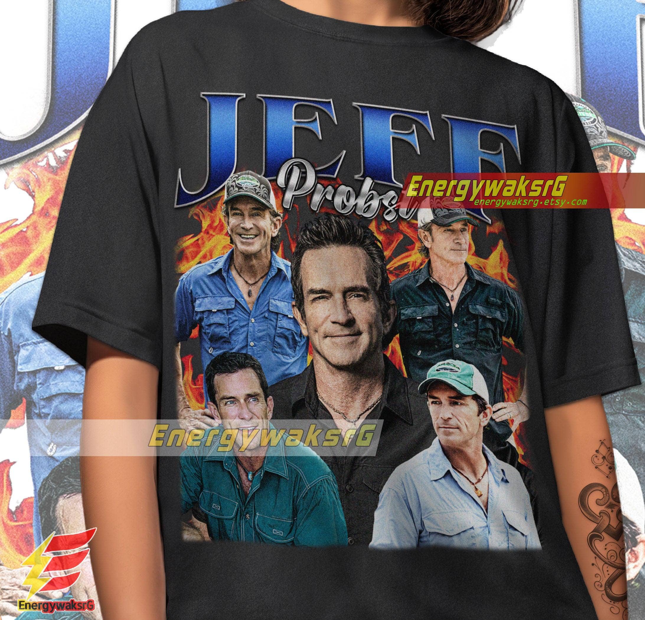 Jeff Probst Vintage Tv Show Presenter Homage Shirt