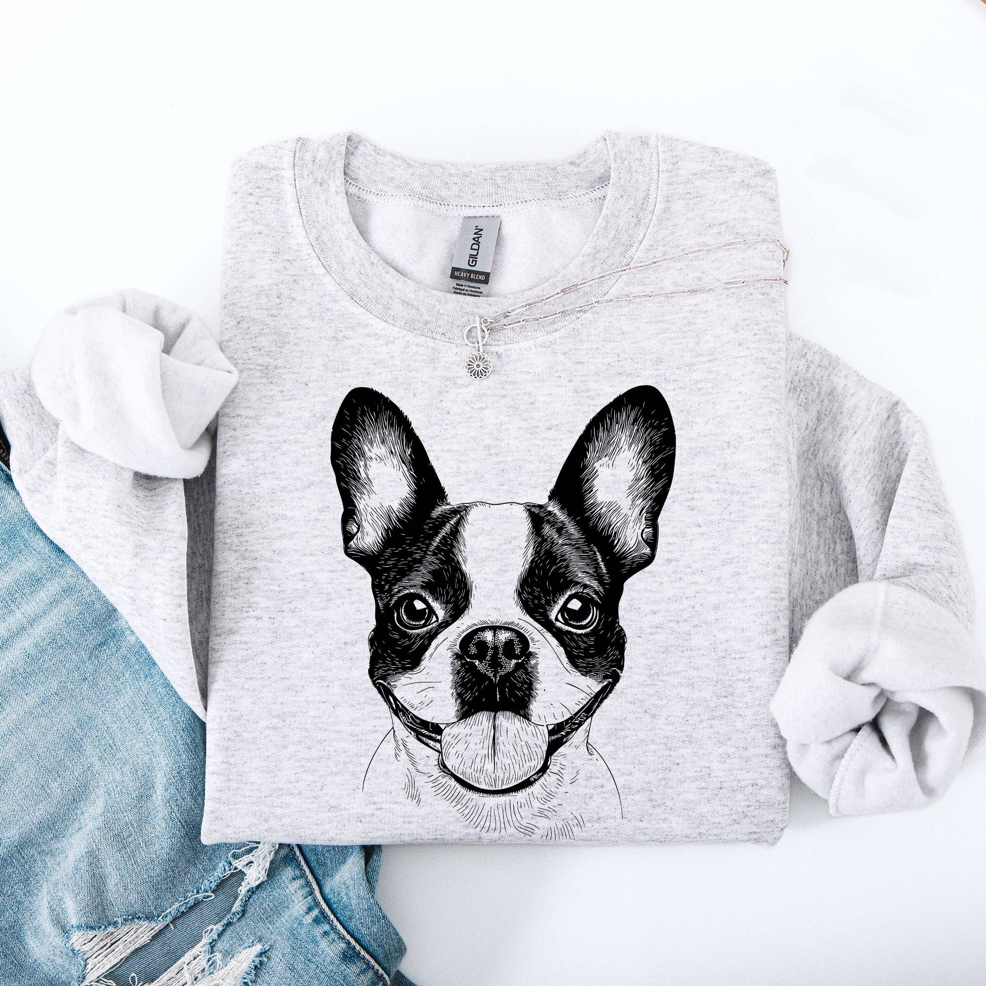 Boston Terrier, Pet, Dog Breed Sweatshirt