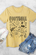 Football Icon Puff Graphic Tshirts