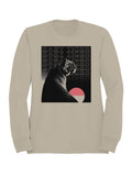 Lunar Sunset Easy Tiger Art Women's Sweatshirt