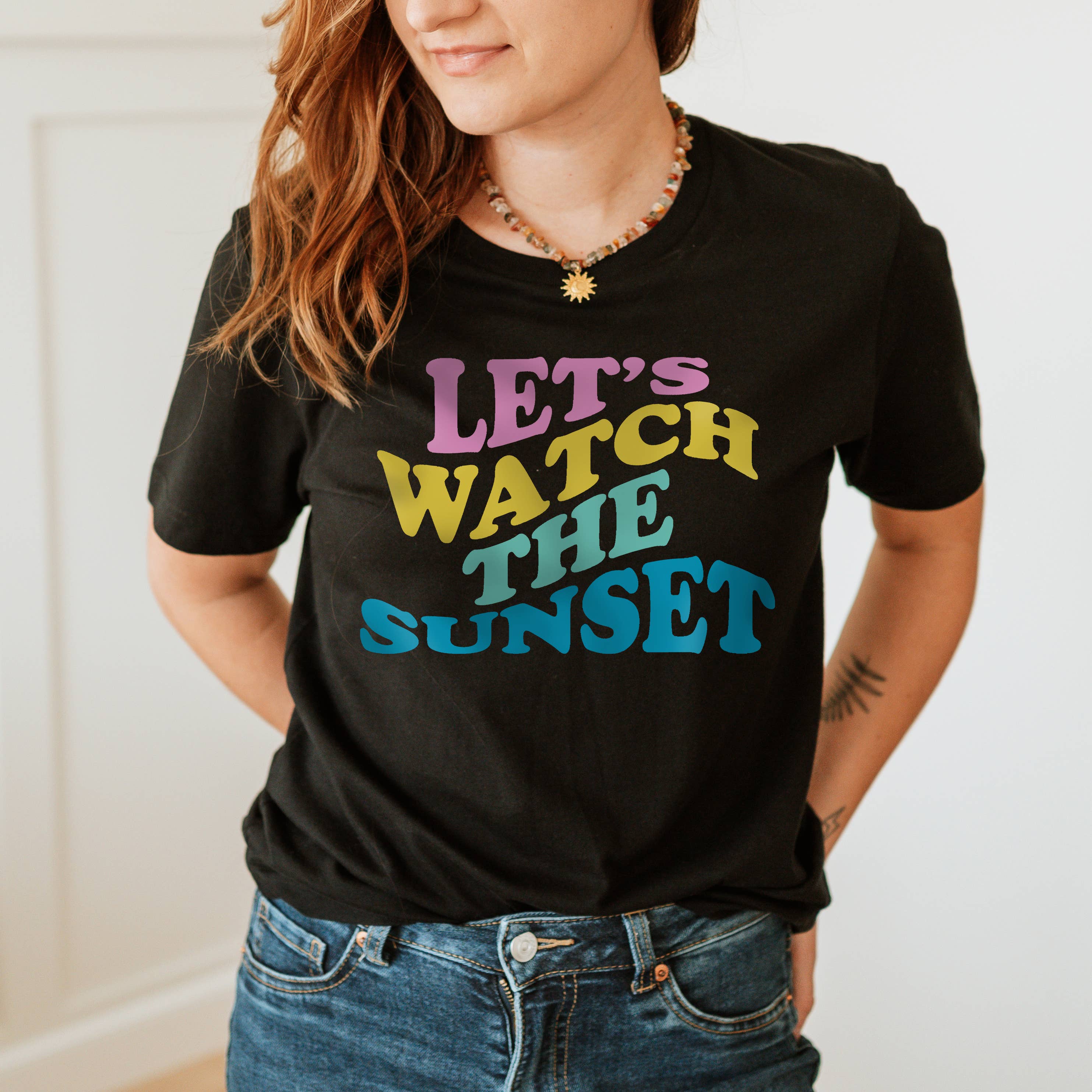 Let's Watch the Sunset Tee | Summer | Sunset | Sizes XS-2XL