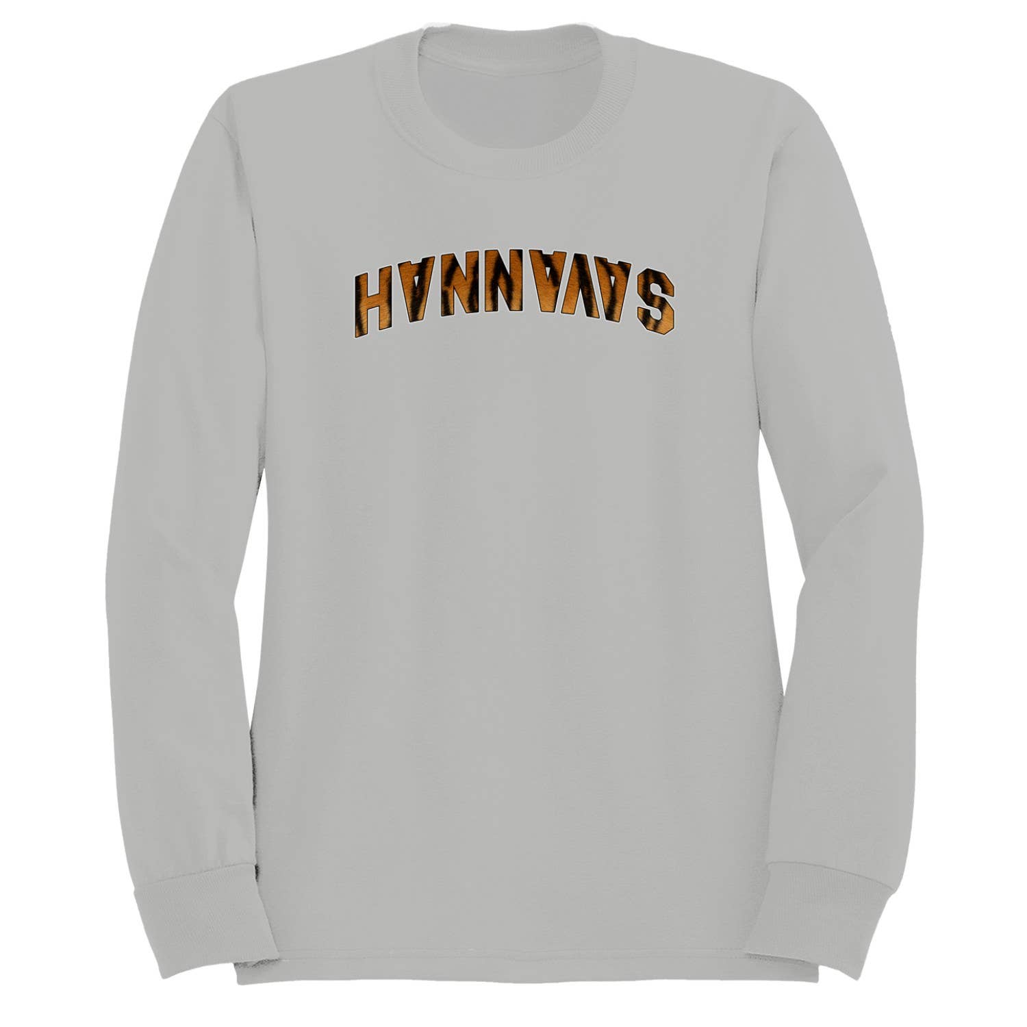 Savannah Tiger Print Arched Text Men's Sweatshirt