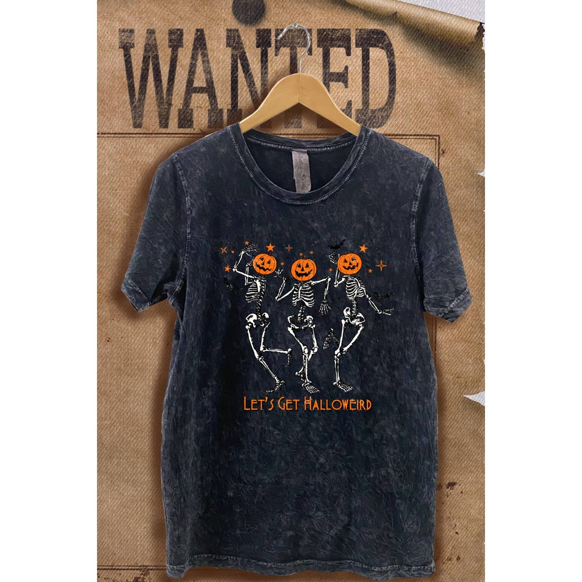 Halloween Vintage  Mineral Wash Vintage  Graphic  Tee