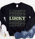 Lucky x5 - St. Patrick's Day Luck Cute Fun Irish Sweatshirt