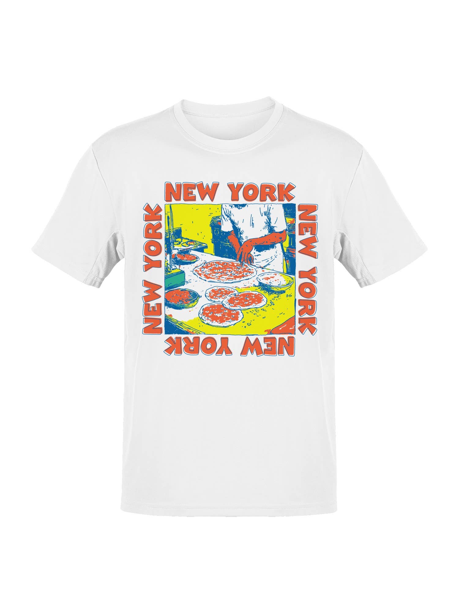 Vibrant New York Pizza Art Men's T-Shirt