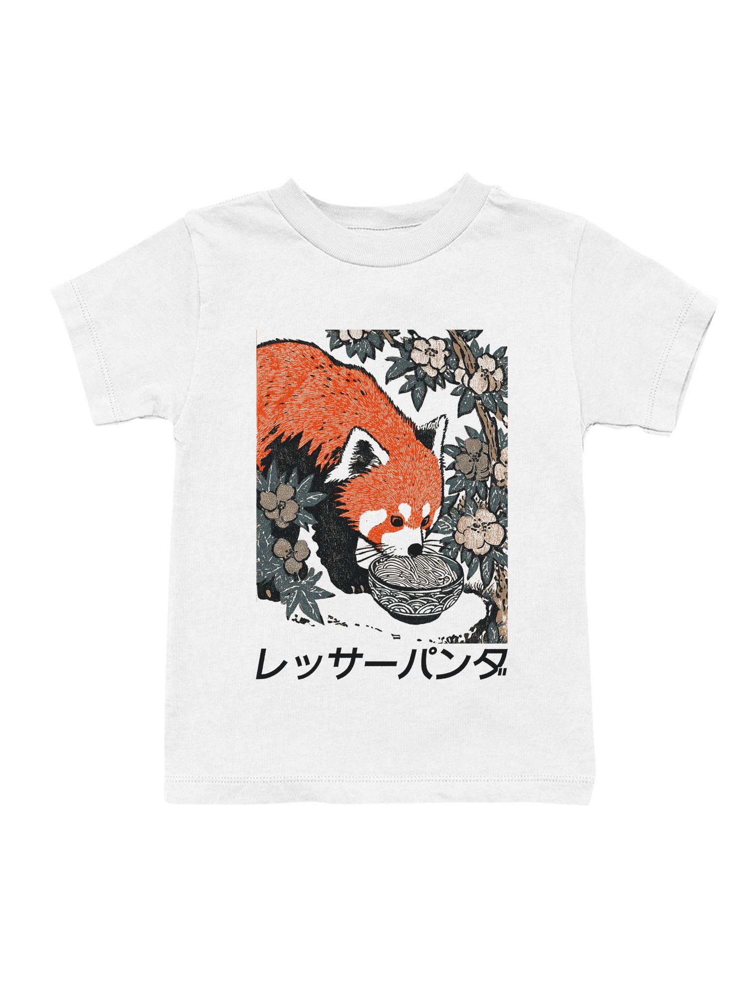 Red Panda Eating Noodles Art Youth's T-Shirt