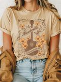 Nashville Flower Guitar Graphic Tshirts