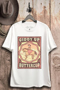 Giddy Up Buttercup Graphic Top