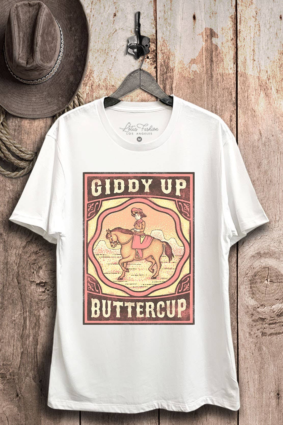 Giddy Up Buttercup Graphic Top